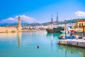Old,Venetian,Harbor,Of,Rethimno,,Crete,,Greece